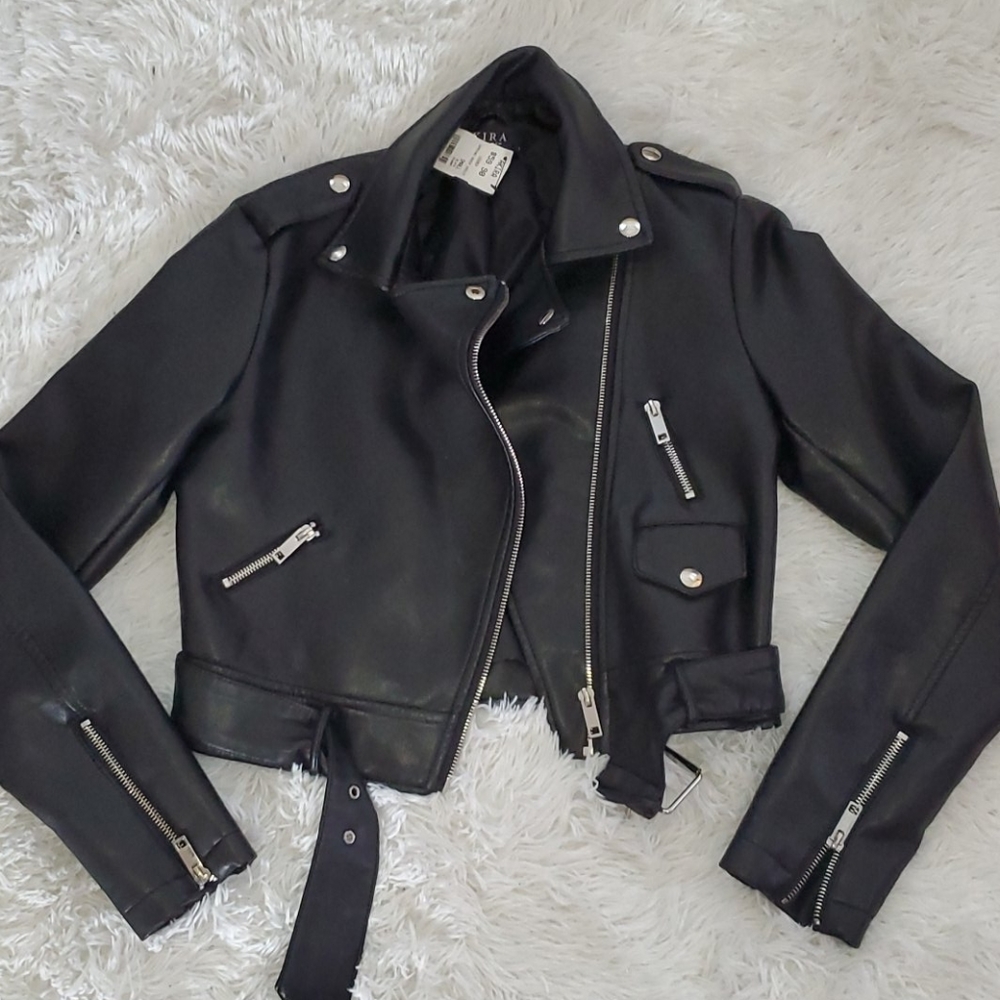 Leather Crop Jacket